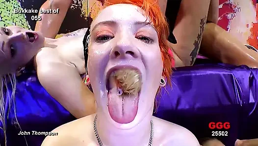 Genç lezbiyenler bukkake ggg john thompson'da döl değiştiriyor