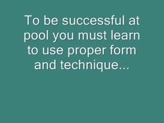 Bilardo oynamayı öğrenin