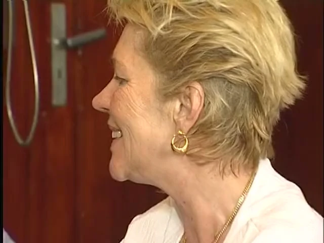 Horny granny spreads legs in the air as she gets fucked in the office