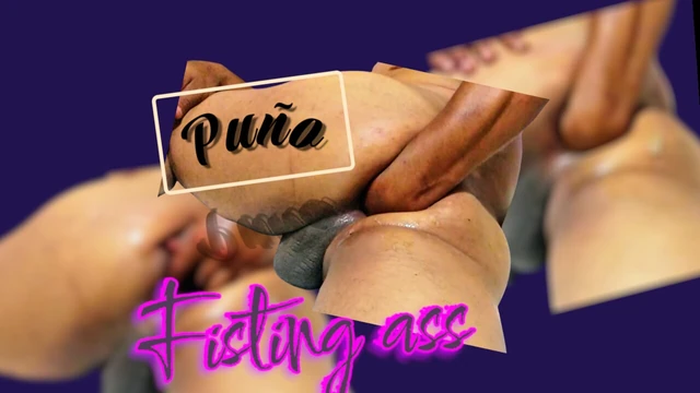 All my own fist stuffed into my ass what a delight this is