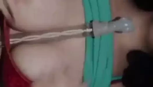 benim göğüsler ile benim yapay penis mastürbasyon