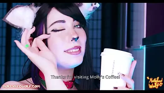 Kahve dükkanına hoş geldiniz, Starbucks kovboy kız - mollyredwolf