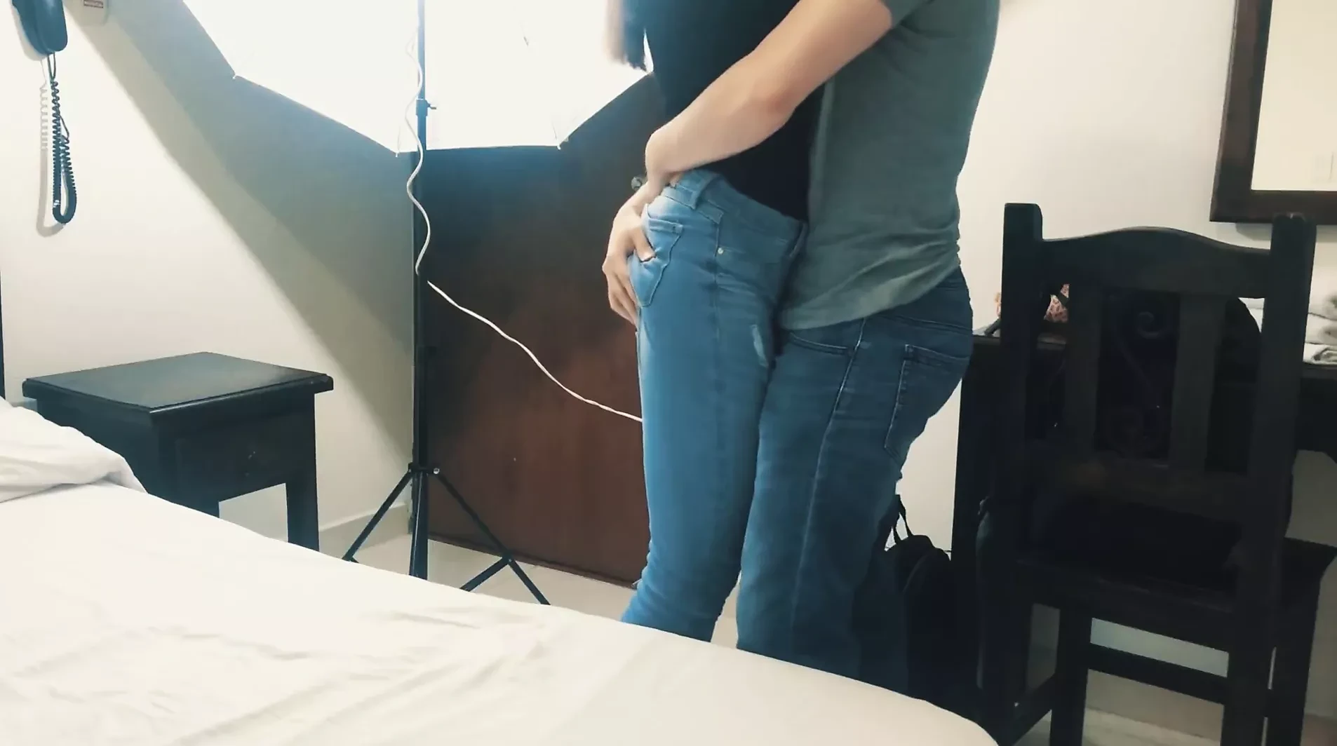 School girlfriend scapes from school class for getting fucked hard and gets creampie by her bestfriend