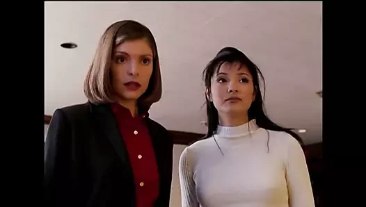 Kelly hu, daracık yılan derisi vinil pantolon