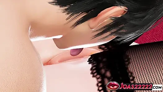 Azgın kızıl siyah çoraplı 3d hentai - büyük memeler yüksek sesle azdırılıyor, yoğun amcık parmaklıyor yakın çekim ve oral seks