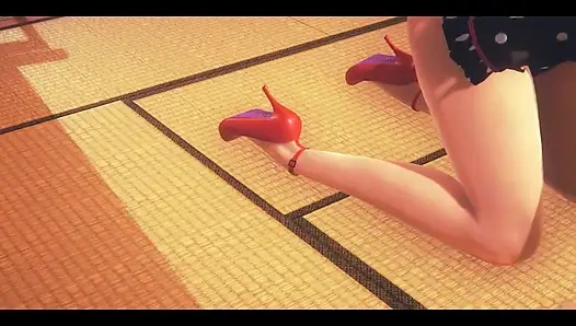 Hentai sansürsüz - tatami'de cloe seks tam - Japon Asyalı manga anime oyunu porno