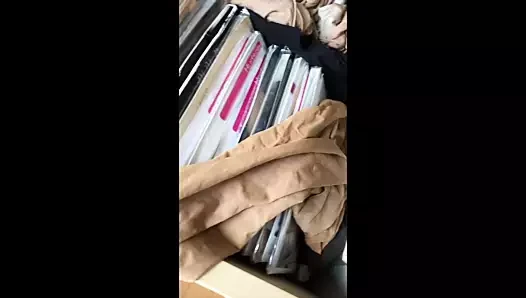 Double Cumshot on GF Pantyhose (3rd total) & Heels