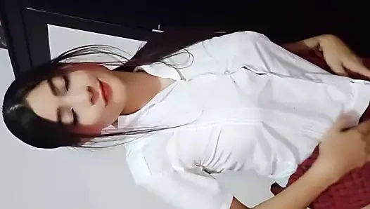 Pregnant woman all wet gives blowjob