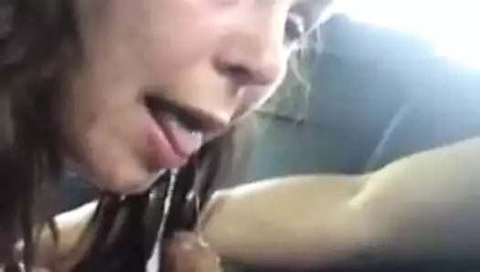 Shameless Slut Gets her Throat Abused!