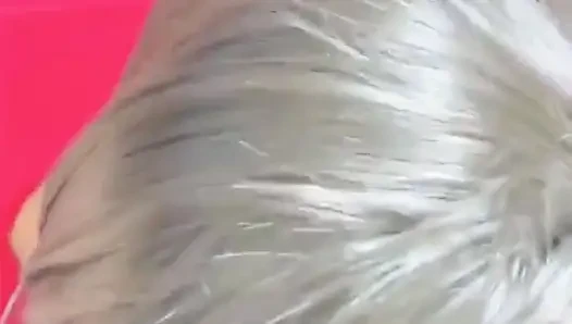 Üvey anne üvey oğluna büyük götünü verdi, anal