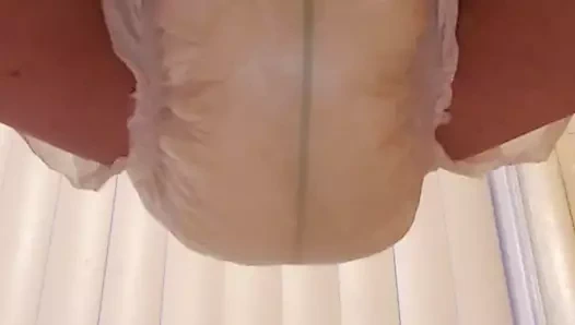 Gay Diaper Faggot Fills Diaper