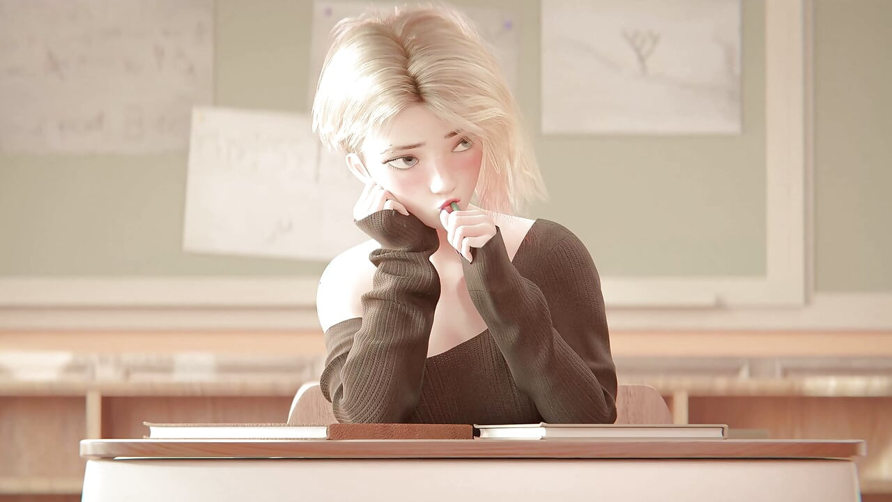 Sevimli Gwen Stacy için üniversite sınıfında tatlı ve ıslak rüyalar - animasyonlu porno (2026)
