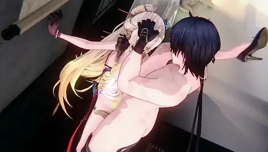 Sallanan dalgalar - yangyang ve suisui, gezgin 3 boyutlu hentai animasyonuyla yakın çekim
