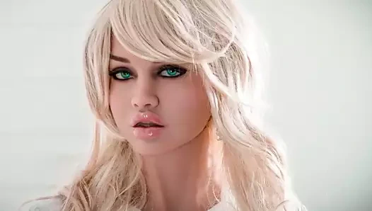 Sıcak sarışın busty seks bebeği, oral seks anal derin boğaz fantezileri