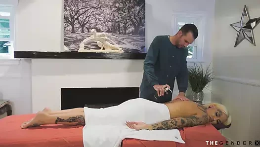 masaj mürekkepli transbabe alay masör ile bj