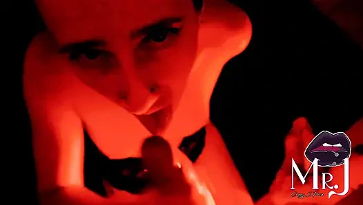 Nyx and MrJ... under a red light