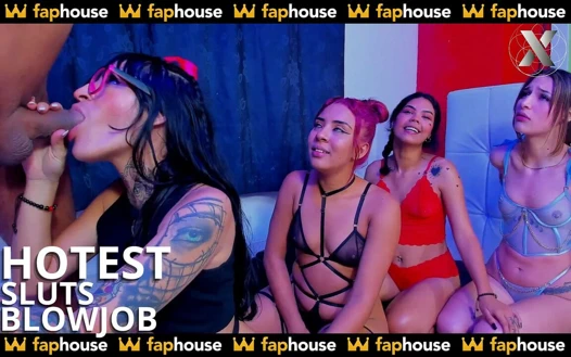 Mahallemdeki en ateşli fahişeler beni evlerine davet ediyor ve bana ateşli sakso çekiyor