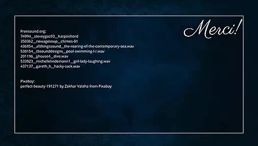 Deniz kızı yarağını emiyor ve dölünü yutuyor