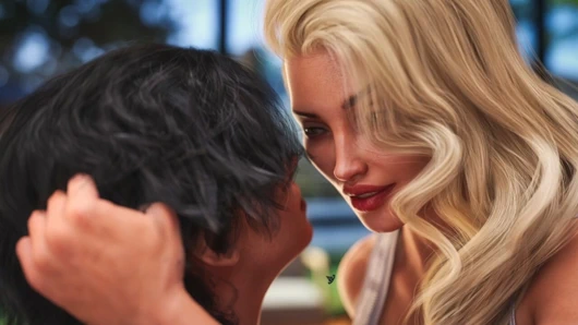 The Synthetic Part 10 By Carbon - Busty MILF Gives Horny Guy a Handjob, Big Cock Cumshot