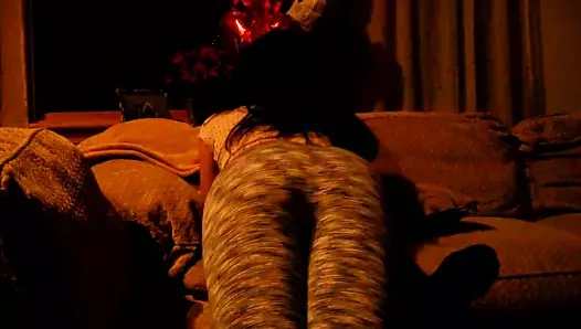 Seksi striptizci kız arkadaş dalga geçiyor