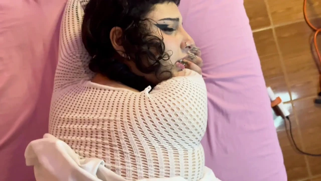 Colombian gothic slut bitch fucks her stepbrother until she makes him cum in her big ass