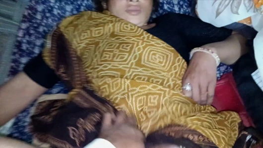 Indian daughter-in-law sat on his cock and fucked daughter-in-law's pussy