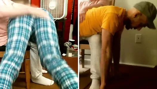 Bana pijama altı şaplak attı