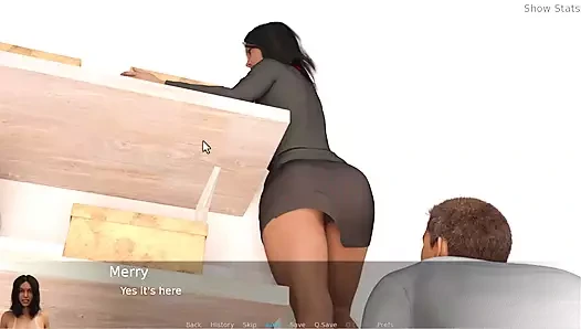 Ateşli evli kadın projesi #17 - Merry Matthew'un üstüne düştü