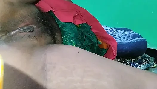 First pussy licking village aunty