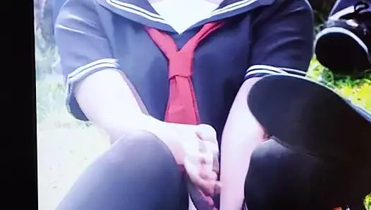 Japon cosplayer boşalmak haraç