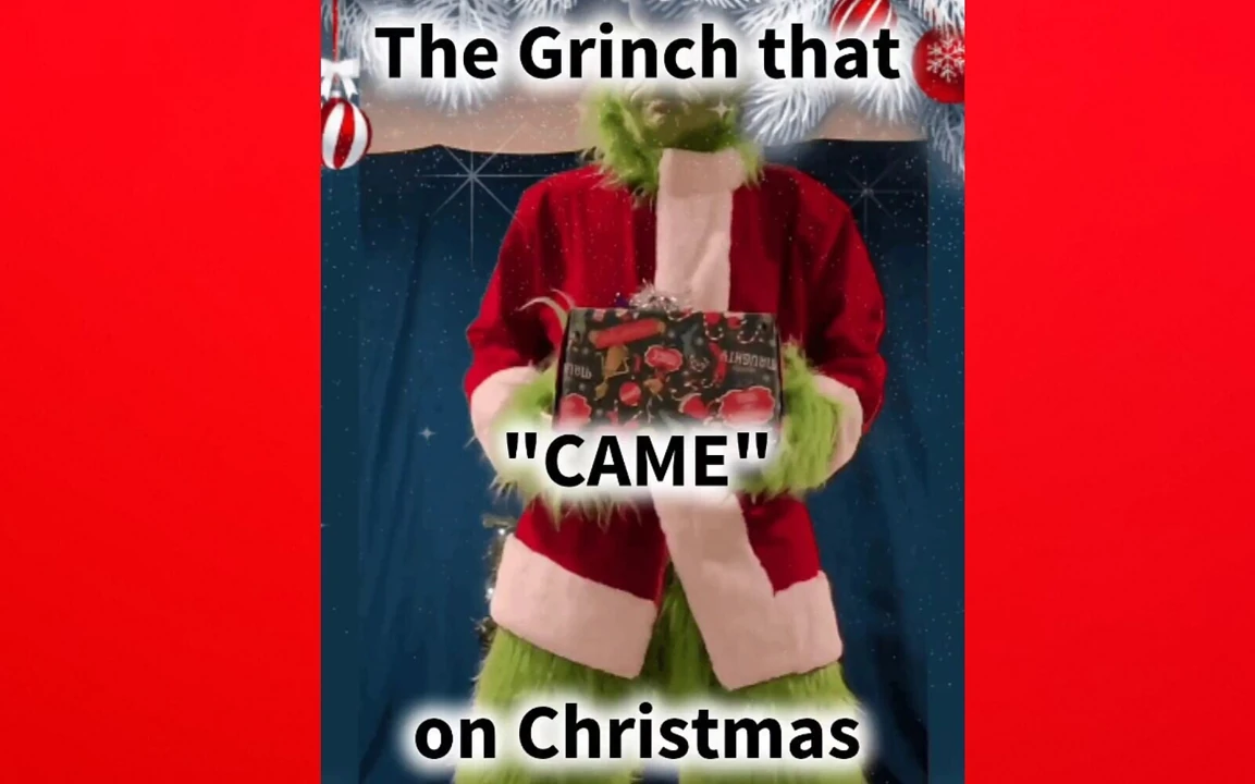 Noel'de "gelen" büyük yarak grinch