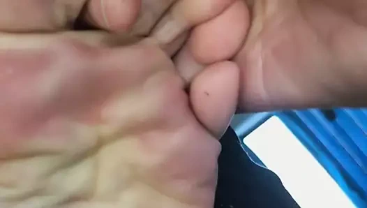 Chinese milf ayaklar solo üzerinde train