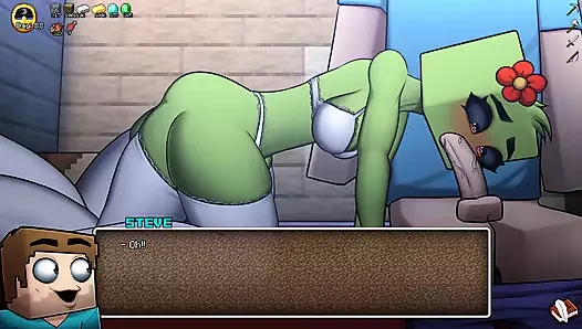 Minecraft azgın zanaat - iç çamaşırlı bölüm 28 creeper! Loveskysan69 tarafından oral seks bakış açısı