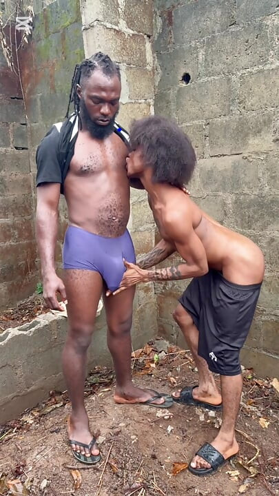 Big Black Nigerian Cock on Public