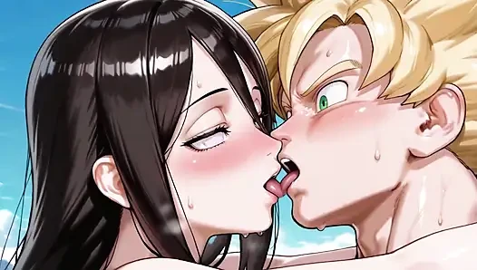 Goku - Ssj (db) X Hanabi (naruto)