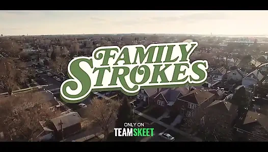 Tombul üvey kız kardeş Melissa May mastürbasyon yaparken kendini kayıt yaparken suçüstü yakalandı