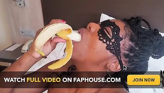 Ashanty'nin muzla şehvetli derin gırtlağı - yaramaz ve kesilmemiş