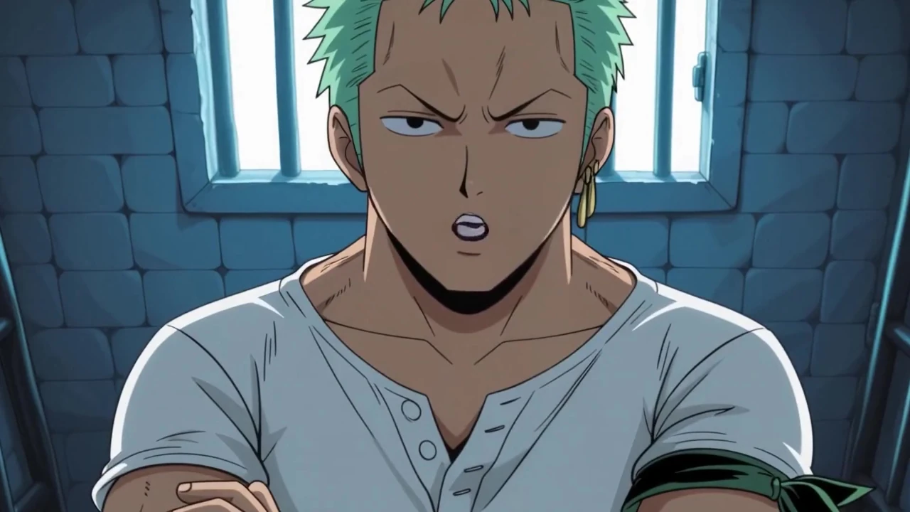 Nico Robin Fucks with Zoro in a Prison Cell! One Piece Uncensored Hentai POV
