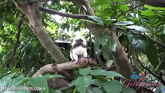 Elena koshka, onu meyve ve yarrakla becermeni istiyor