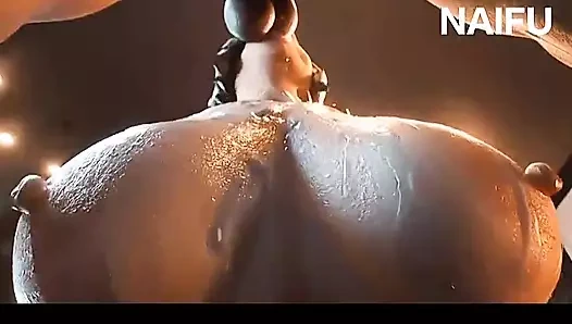 Büyük götlü kız amcığında çok sert bir yarakla sikiliyor