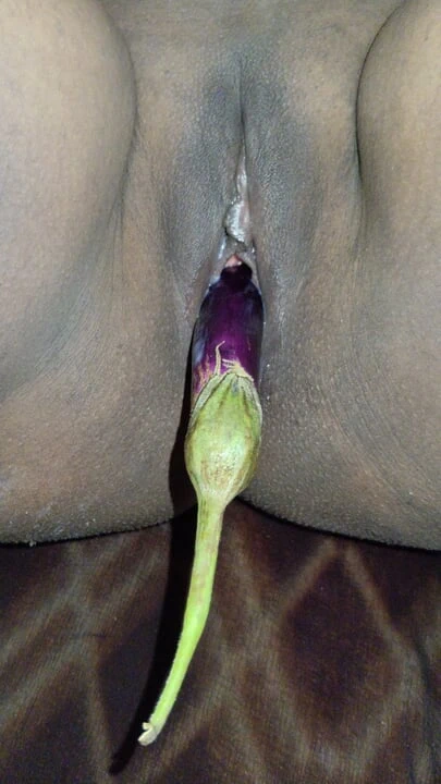 Stepsister home alone masturbating brinjal cumout