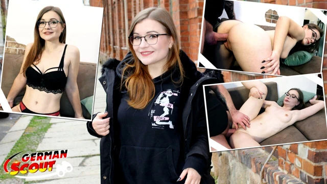 Alman izci - Alman küçük gözlüklü öğrenci minik emily oyuncu seçmelerinde sikişiyor