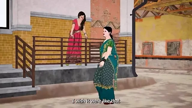 Индийская секс-история траха с соседской дамой