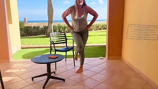 Locked on the Balcony - Desperate Piss in My Jeans