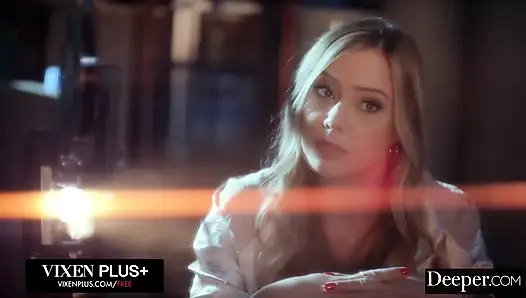 Daha derine. Kenna ve Lilly ateşli üçlü sekste kendilerini videoya çekiyor