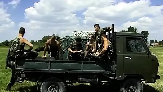 Army Boys Hot Piss Shower