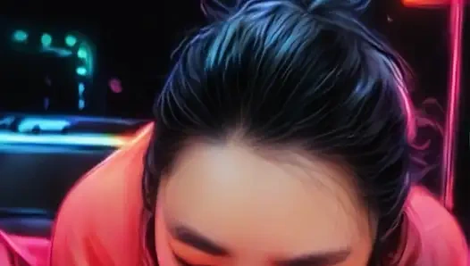 Gerçek hayattaki anime kız arkadaş büyük zenci yarağını emiyor - bakış açısı oral dölleme ile sakso