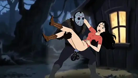 Öğrenci kız kampta seks yapıyor. Cartoon Horror Parody