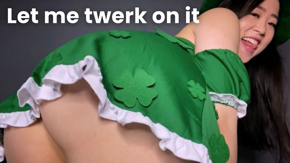 St Patrick günü eğlencesi yarağını okşuyor -asmr 31 talimatı- kimmy kalani