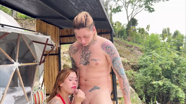 Don't try to wear a bikini in a jacuzzi, it's no use, you'll get fucked in public.